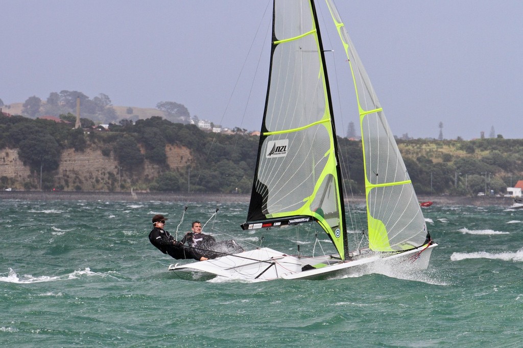 2012 Olympic Silver Medalists - Peter Burling and Blair Tuke - Day 4, Oceanbridge Sail Auckland 2013 © Richard Gladwell www.photosport.co.nz